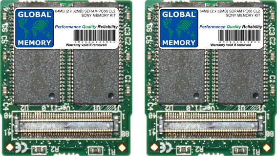 64MB (2 x 32MB) SDRAM PC66 MEMORY RAM KIT FOR SONY LAPTOPS/NOTEBOOKS - Click Image to Close